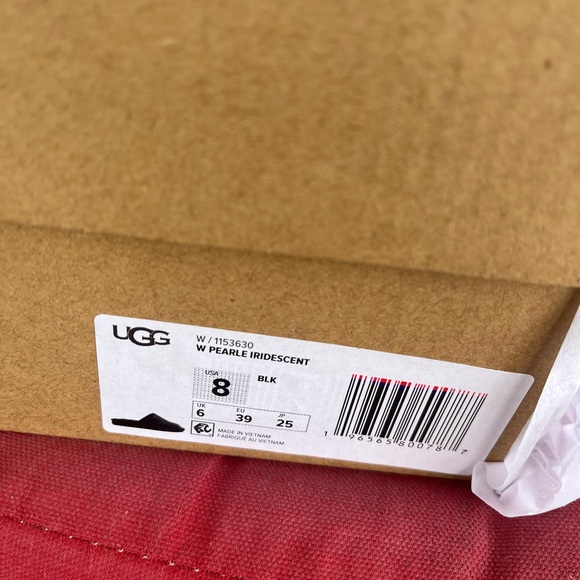 Women’s Ugg  black Pearle iridescent size 8 - Picture 5 of 5